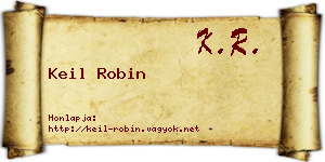 Keil Robin névjegykártya